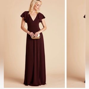 Birdy Grey Cabernet Flutter Sleeve Dress